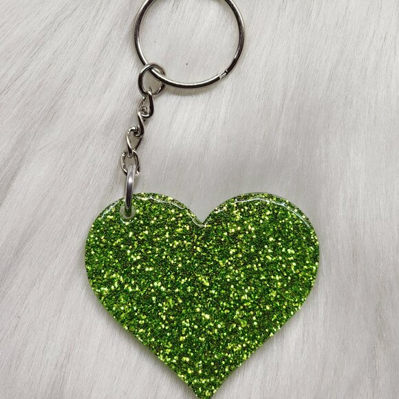 St. Patricks Day Heart Keychain - Picture 2 of 2